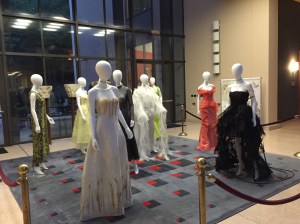 Italian designed gowns on display at the Embassy of Italy provided a beautiful backdrop to speak about the U.N.'s 17 #GlobalGoals