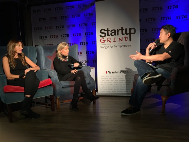 Katherine and Sophie with Brian Park